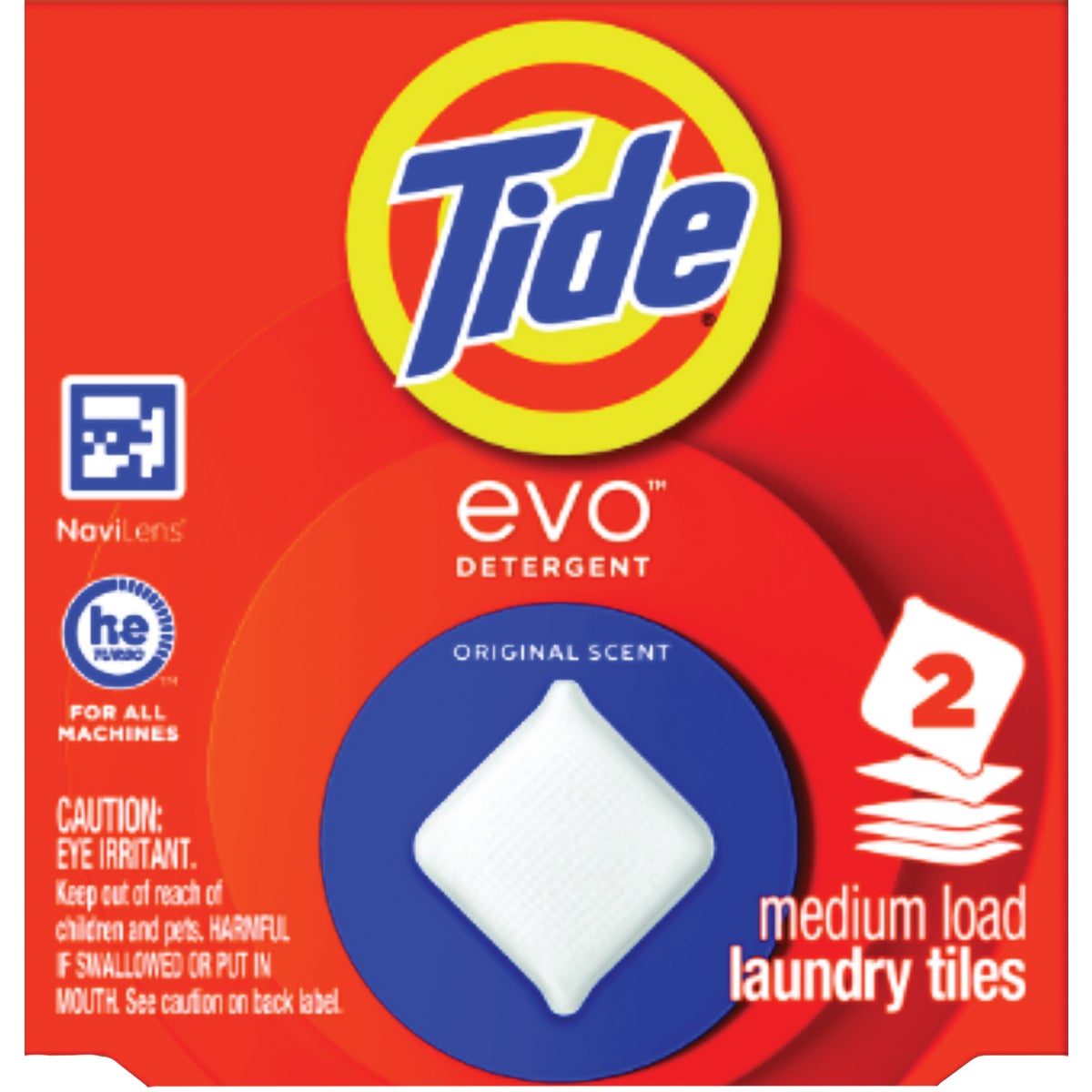 Tide Evo Laundry Detergent Tile, Original Scent (2-Count)