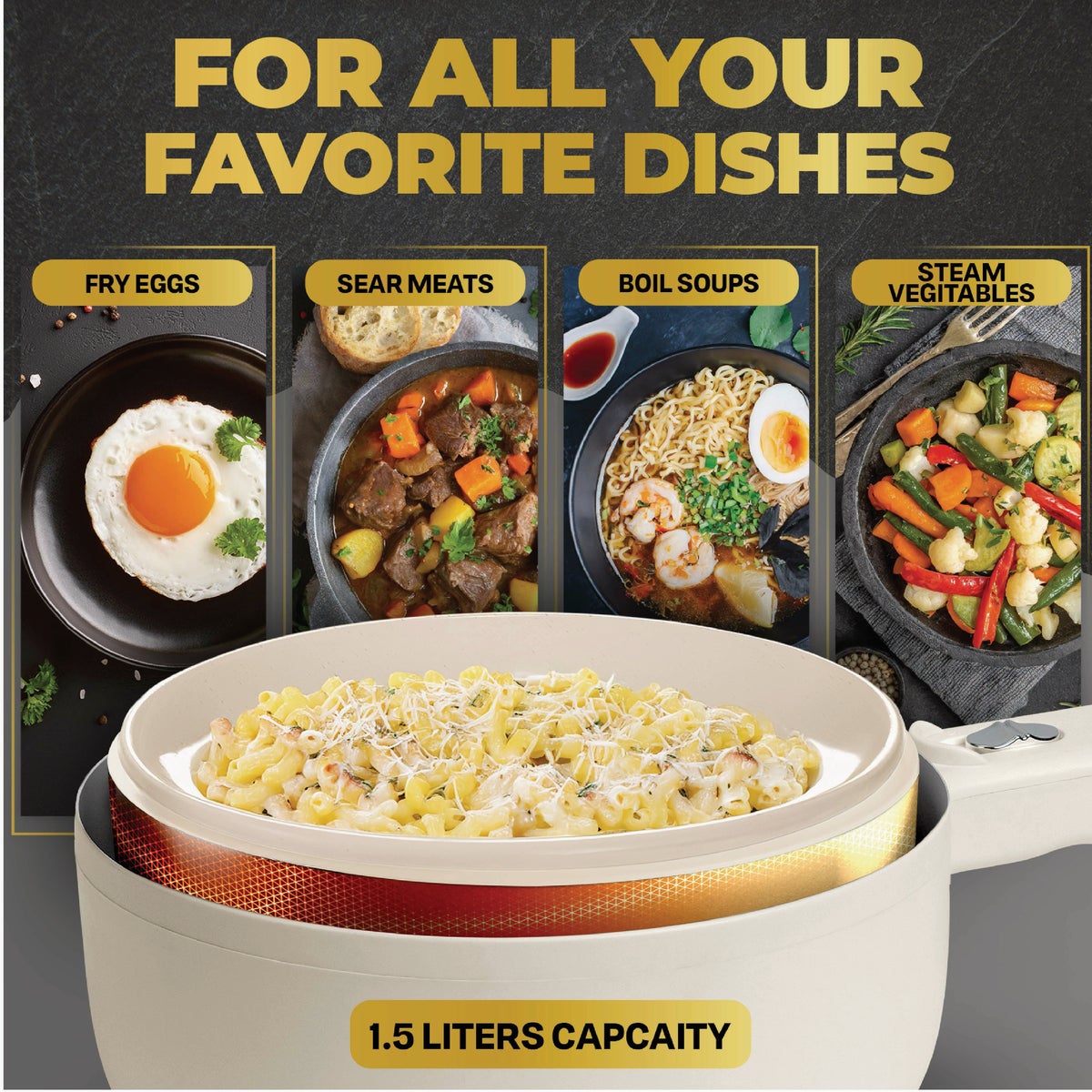 Ceramax 8 In. Electric Skillet Image 4
