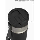 Contigo DualSip 20 Oz. Leakproof Insulated Water Bottle with 2-Way Lid, Black Image 2