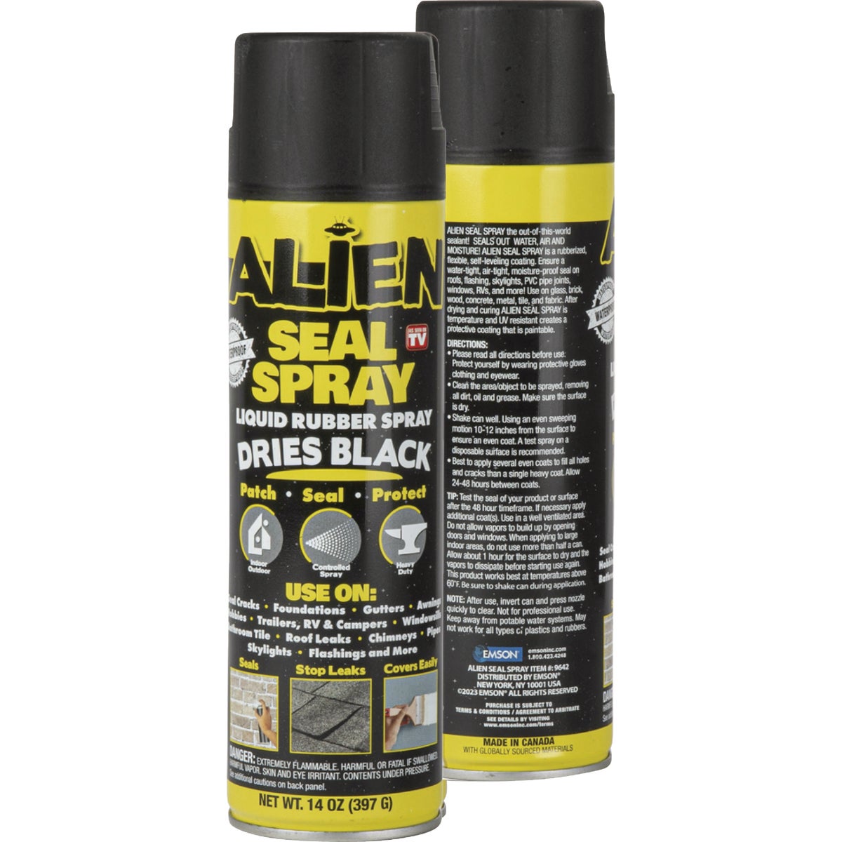 Alien 14 Oz. Seal Spray, Black