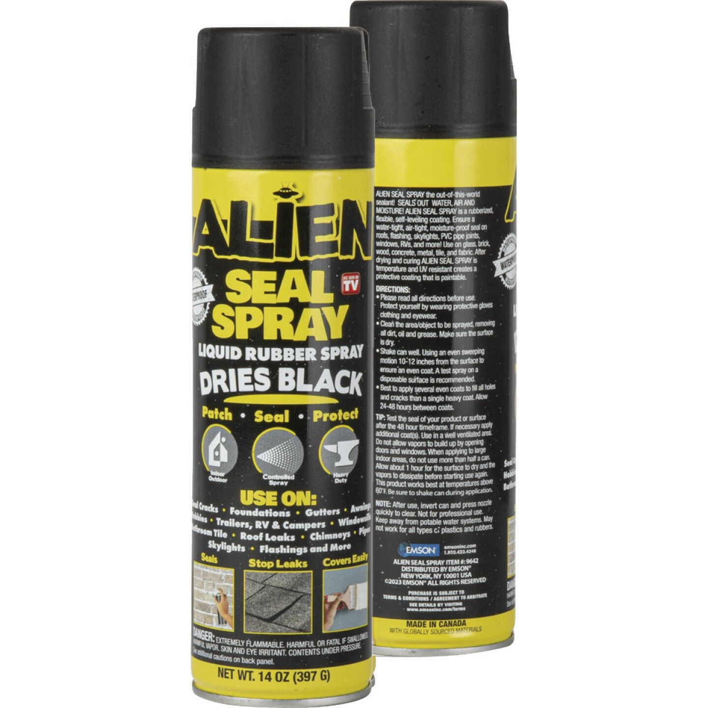 Alien 14 Oz. Seal Spray, Black Image 1
