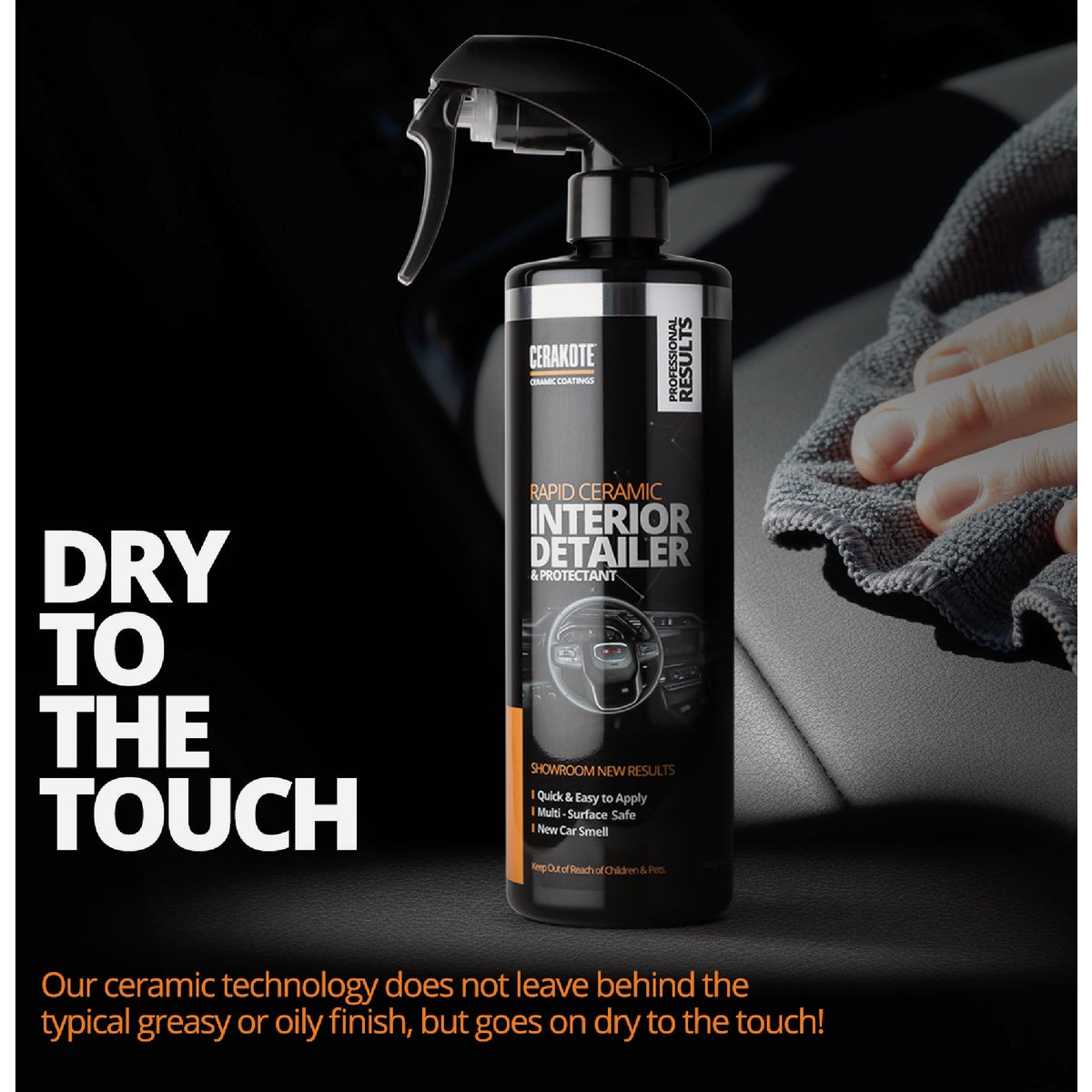 Cerakote 12 Oz. Rapid Ceramic Interior Detailer and Protectant Spray Image 3