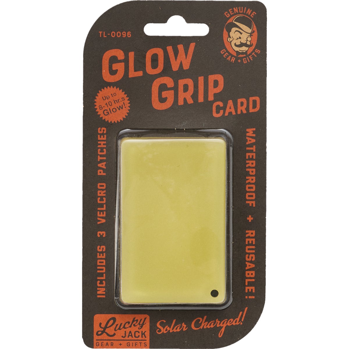 Lucky Jack Glow Grip Card with Velcro Patch Image 2