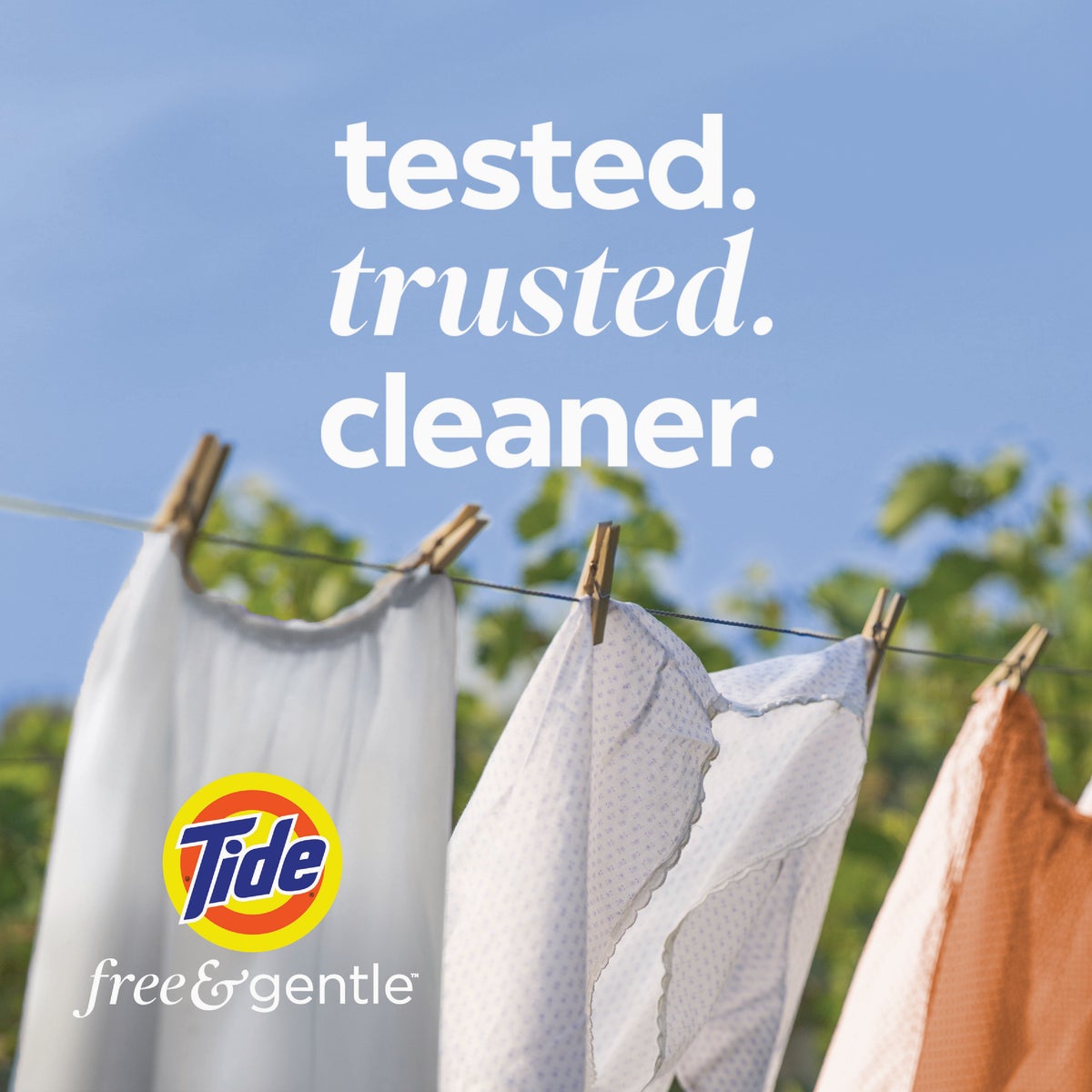 Tide Pods Free & Gentle Unscented Liquid Laundry Detergent Soap Pacs (14-Count) Image 3