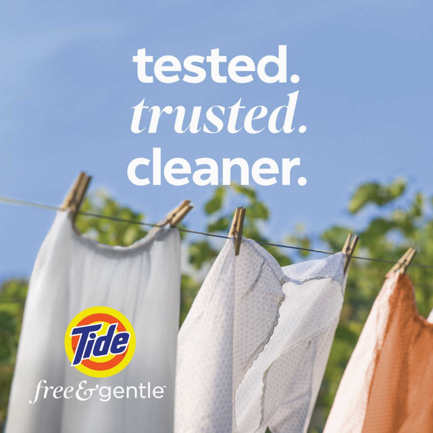 Tide Pods Free & Gentle Unscented Liquid Laundry Detergent Soap Pacs (14-Count) Image 3