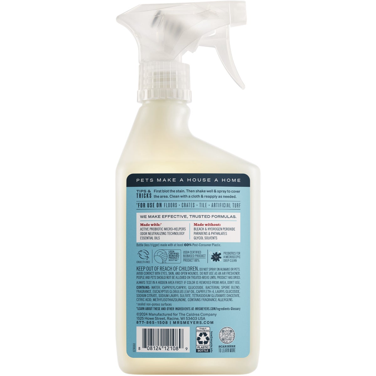 Mrs. Meyer's Clean Day 16 Oz. Coconut Leaf Pet Multi-Surface Cleaner Image 2