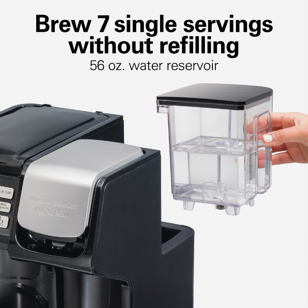 Hamilton Beach FlexBrew Trio 12 Cup Black Coffee Maker Image 6