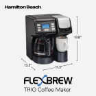 Hamilton Beach FlexBrew Trio 12 Cup Black Coffee Maker Image 9