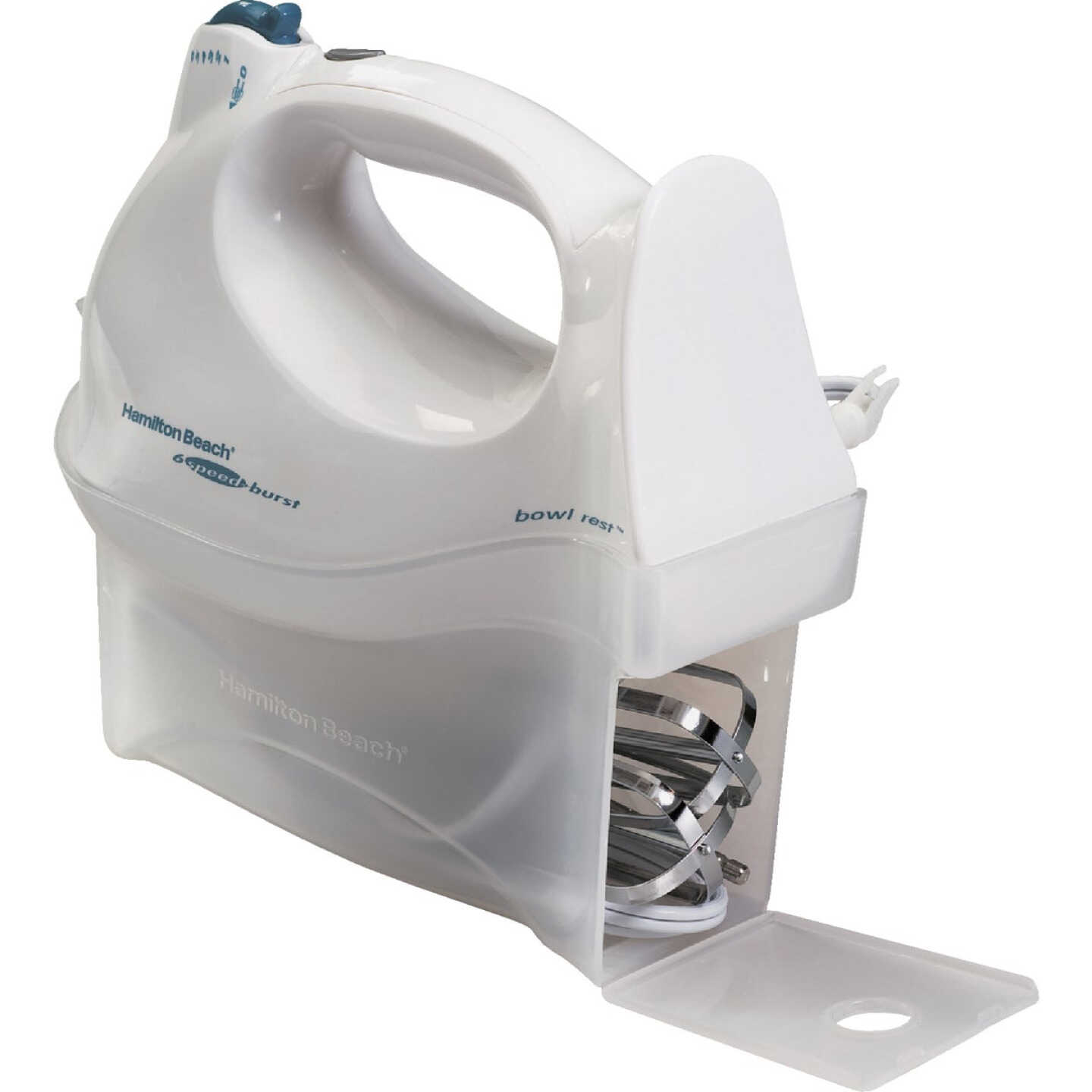 Hamilton Beach 6-Speed White Hand Mixer Image 6