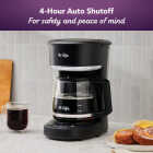 Mr. Coffee Programmable Coffee Maker, 12-Cup Coffee Maker, Black Image 4