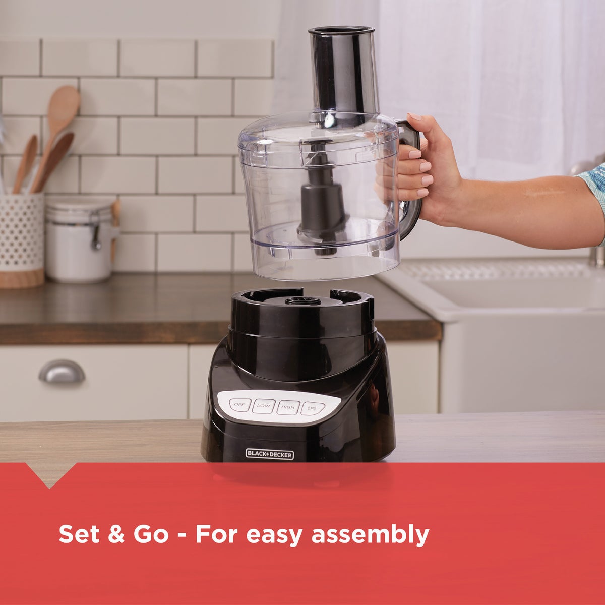 Black & Decker 8-Cup Food Processor with Stainless Steel Blade Image 5