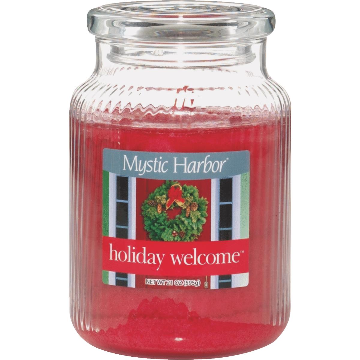 LRG HOLIDAY WELCM CANDLE
