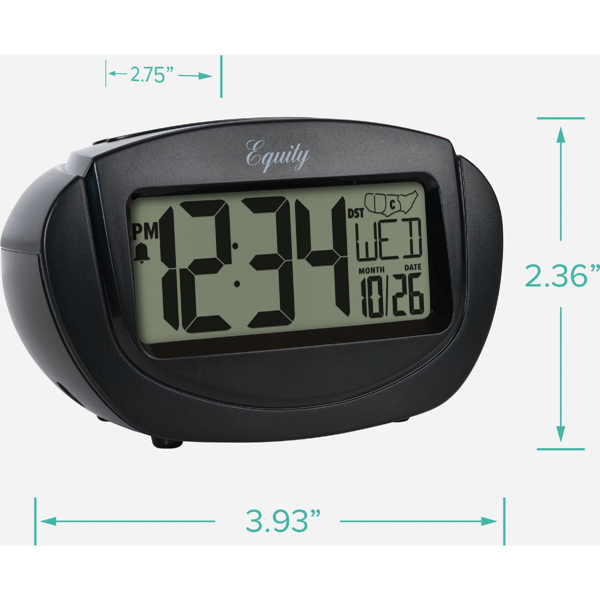 La Crosse Technology Elgin Battery Operated Alarm Clock Image 3
