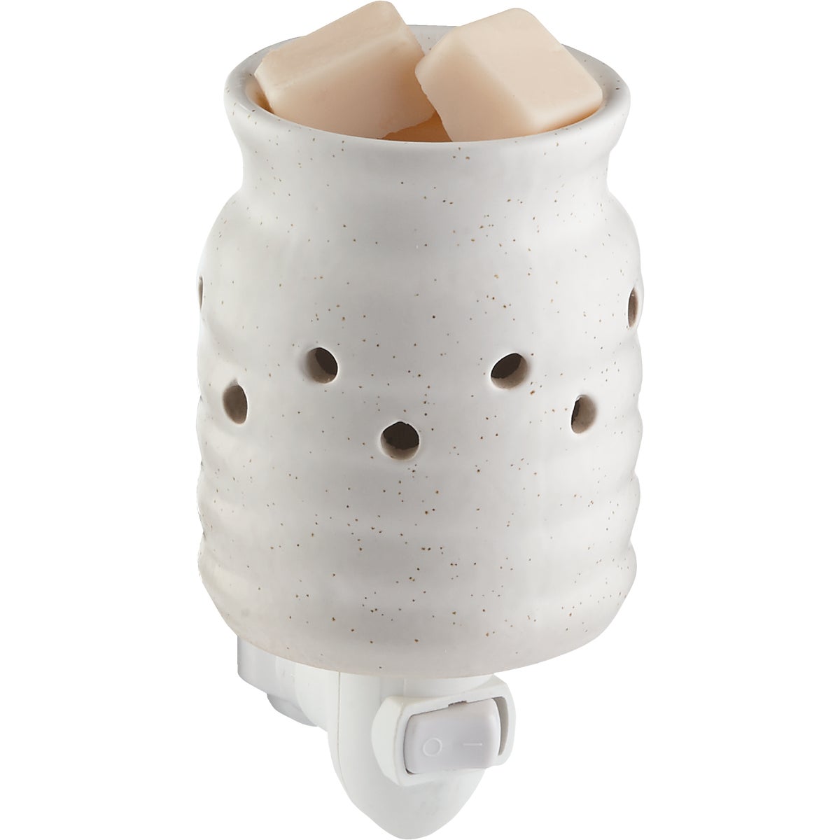 Candle Warmers Farmhouse White Ceramic Pluggable Fragrance Warmer