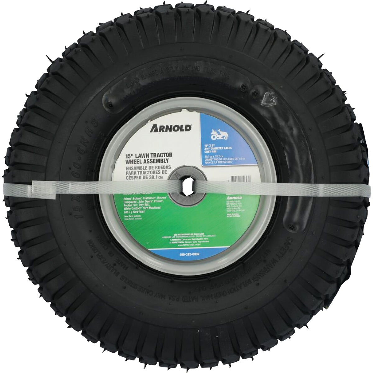 Arnold 15 In. Universal Lawn Tractor Mower Wheel