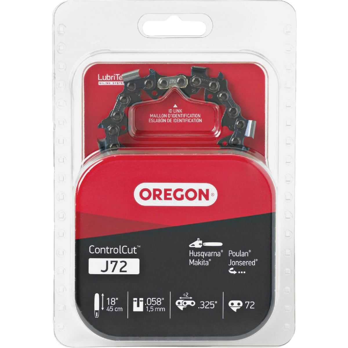 Oregon ControlCut 18 In. 72-Link 0.058 In. ga Chainsaw Chain Image 1