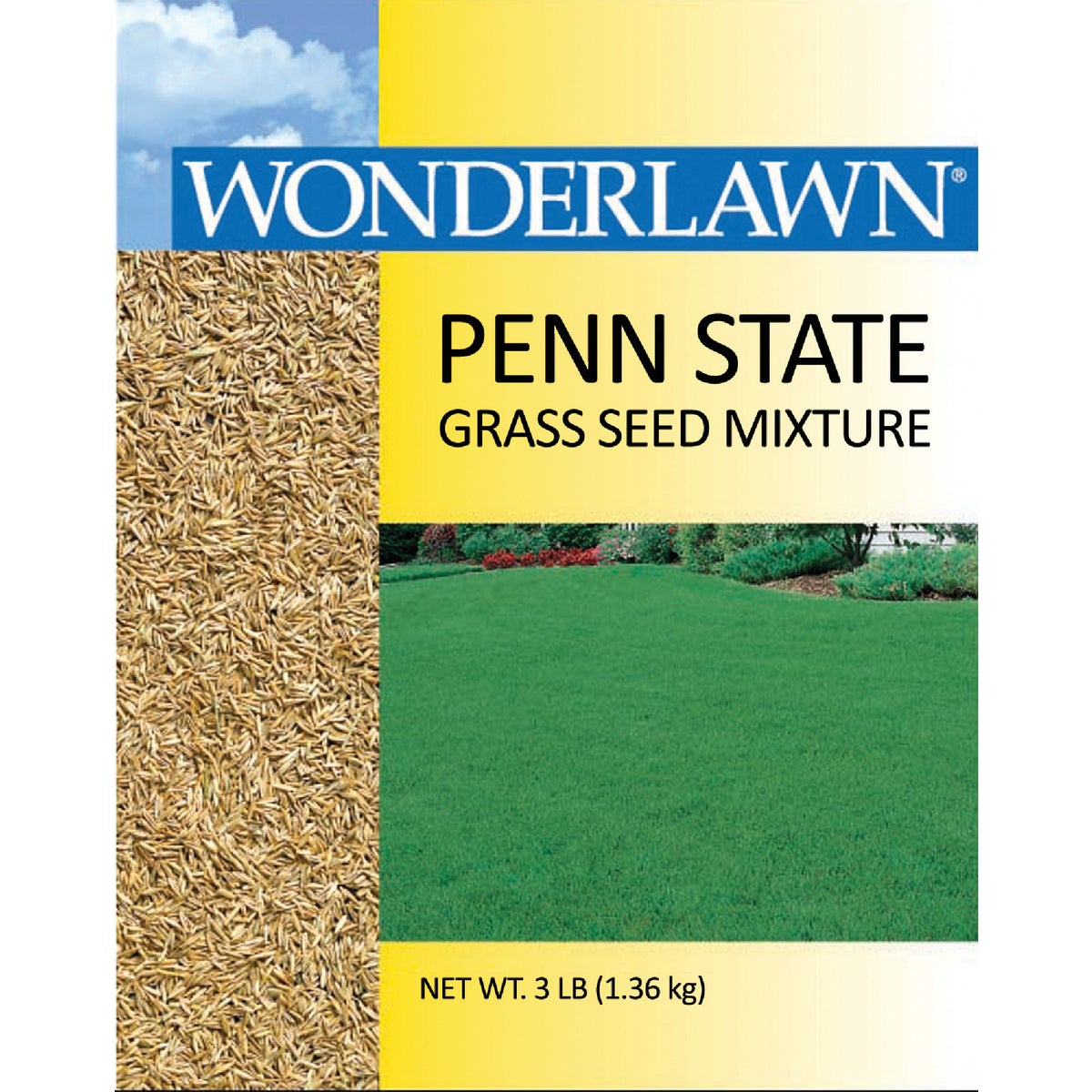Wonderlawn 3 Lb. 500 Sq. Ft. Coverage Full Sun & Partial Shade Grass Seed