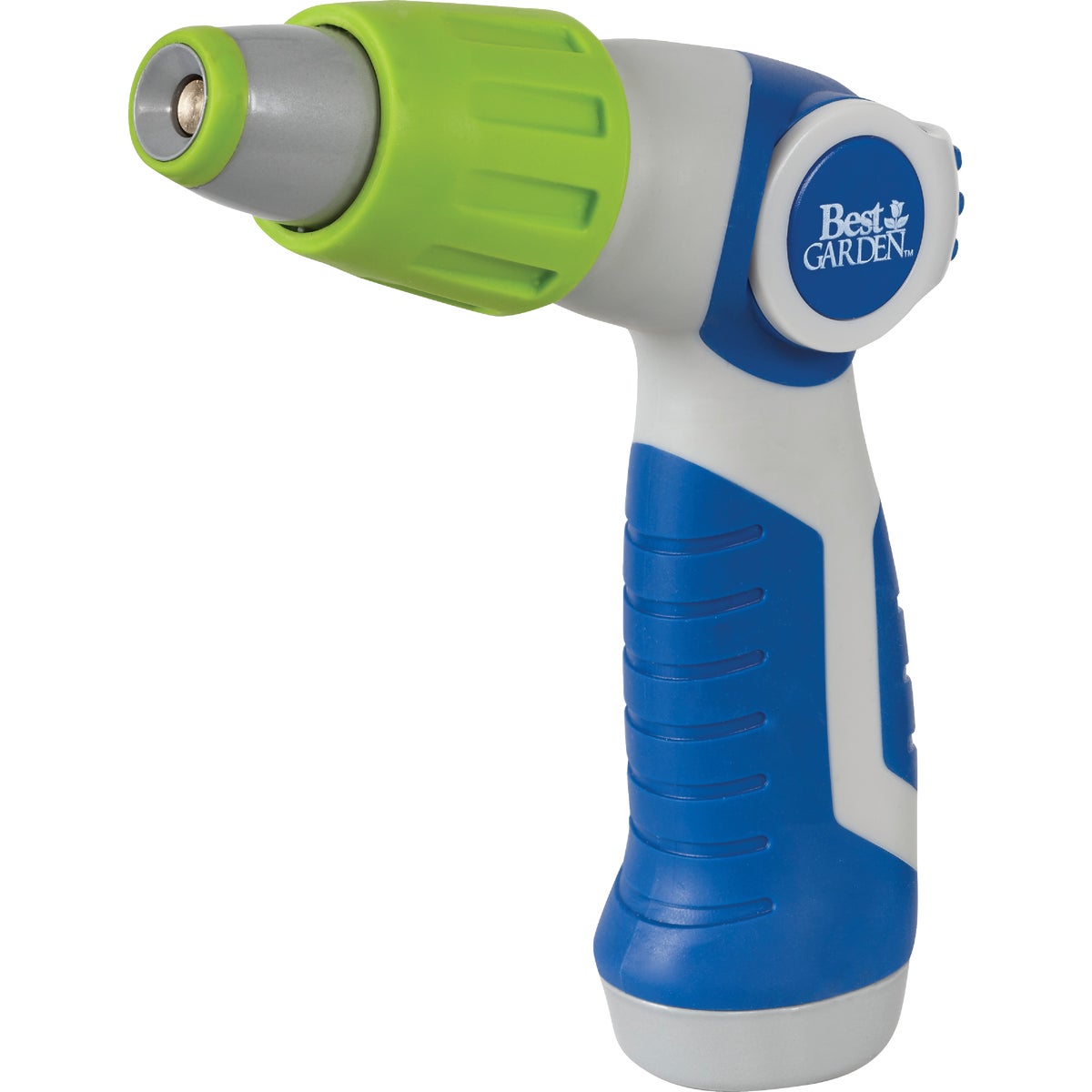 Best Garden Metal Pistol Nozzle, Blue & Gray Image 1