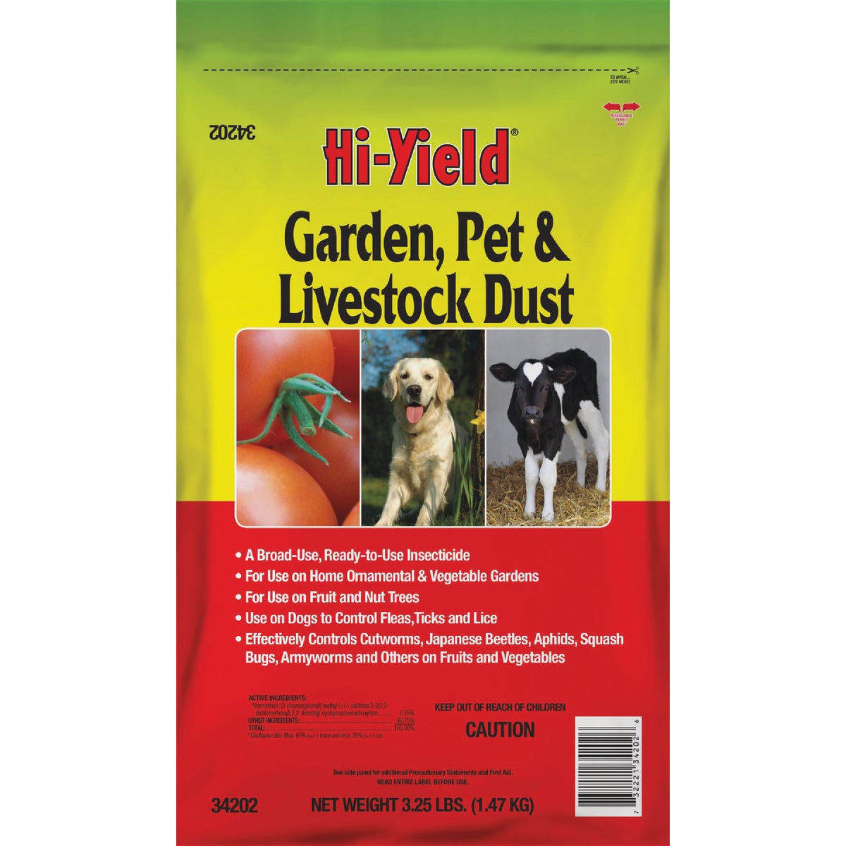 Hi-Yield 3.25 Lb. Ready To Use Pet, Livestock, & Garden Dust Insect Killer