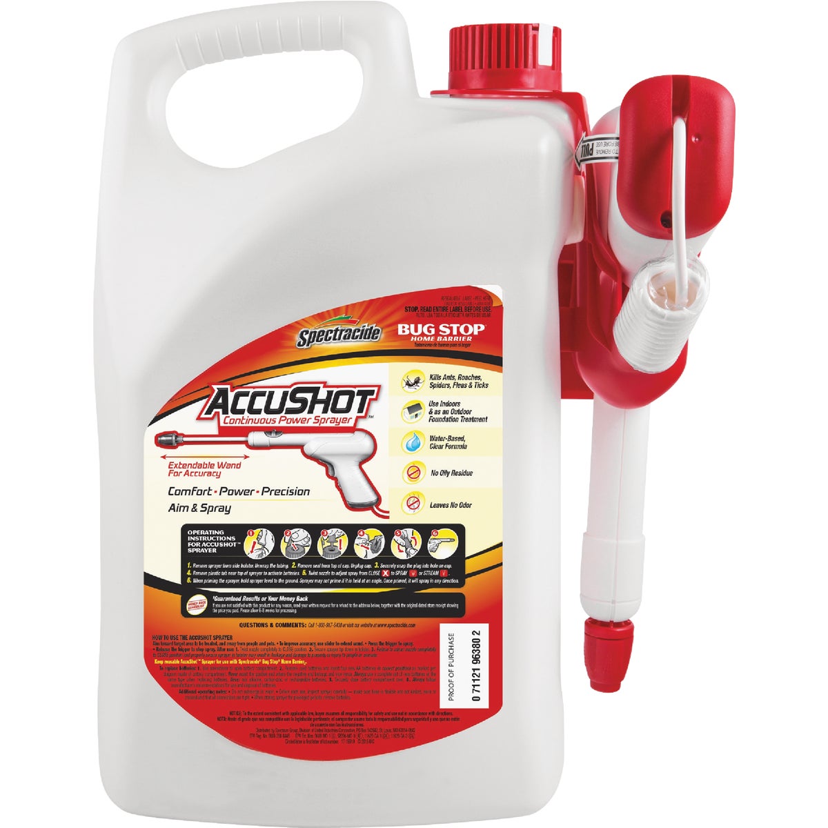 Spectracide Bug Stop Home Barrier 1.33 Gal. Ready To Use Battery-Powered Wand Sprayer Insect Killer Image 4