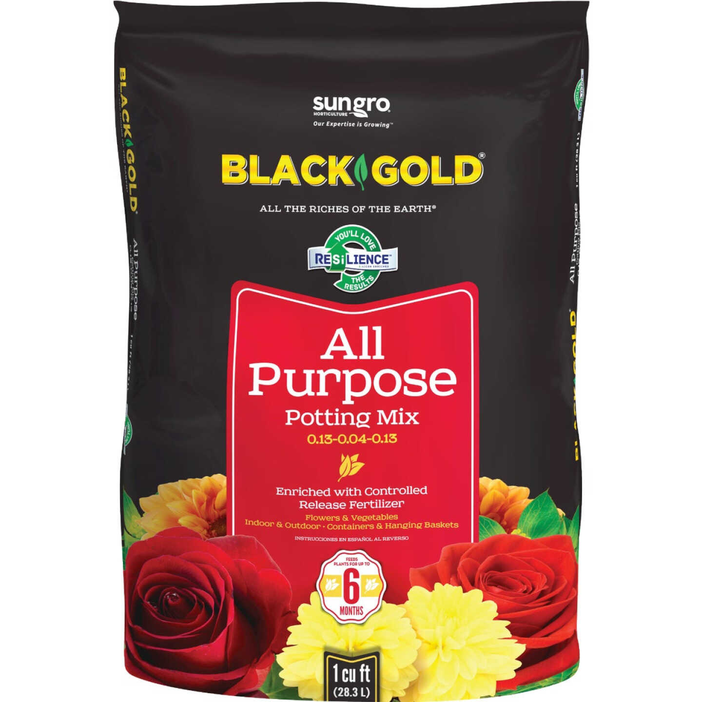 Black Gold 1 Cu. Ft. 27 Lb. All Purpose Potting Soil Mix Image 1