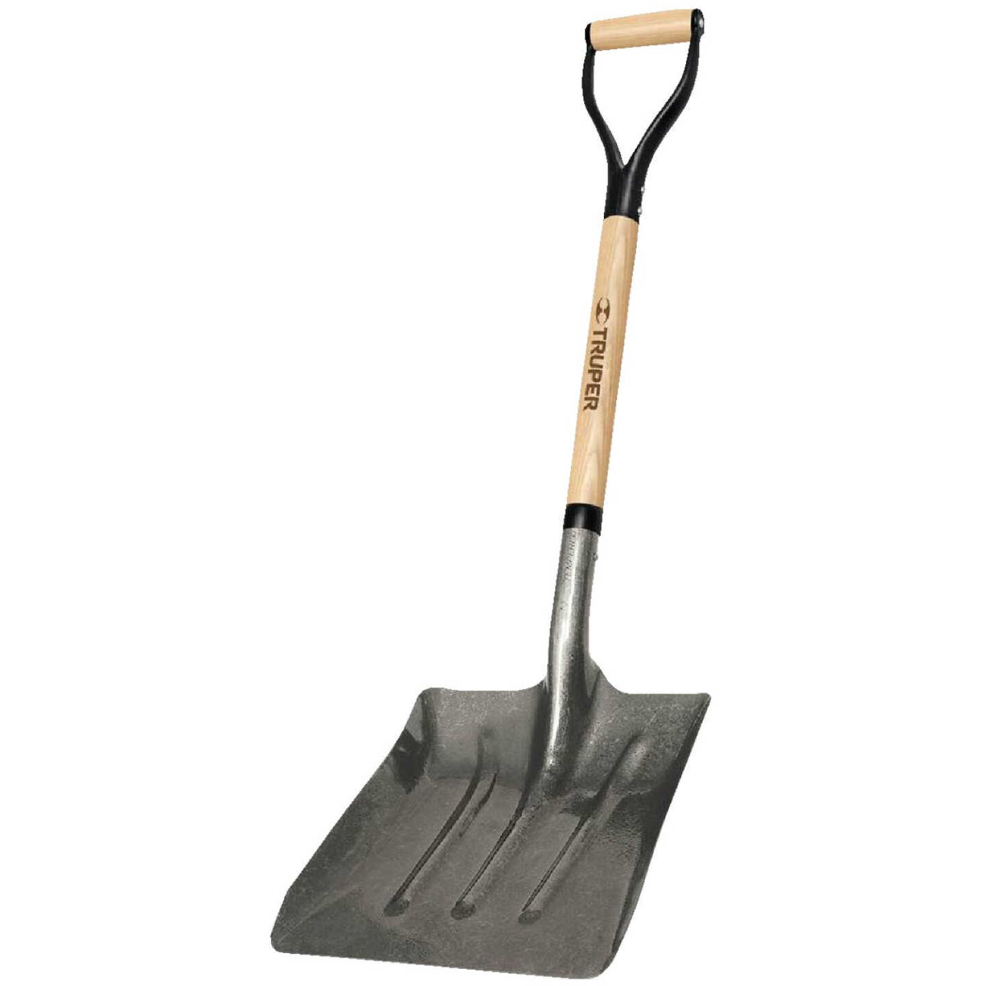 Truper 27 In. Wood D-Grip Handle Steel Scoop Shovel Image 1
