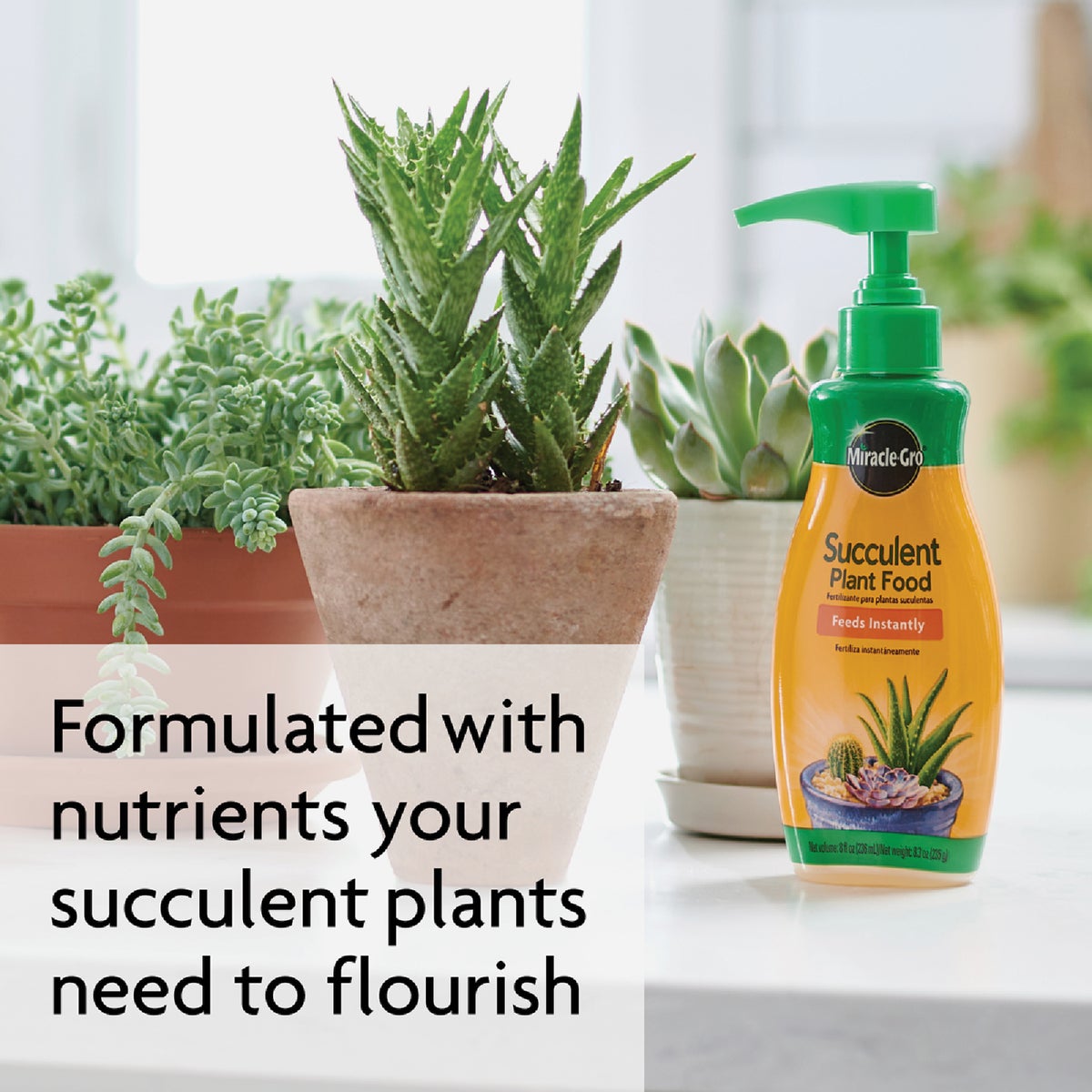 Miracle-Gro 8 Oz. Liquid Indoor Succulent Plant Food Image 6