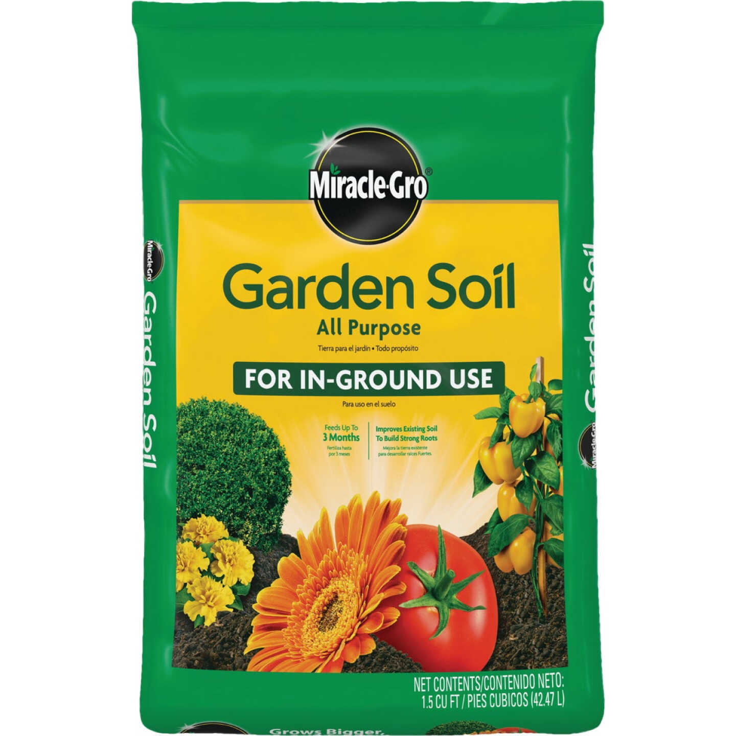 Miracle-Gro 1.5 Cu. Ft. All Purpose Garden Soil for In-Ground Use Image 1
