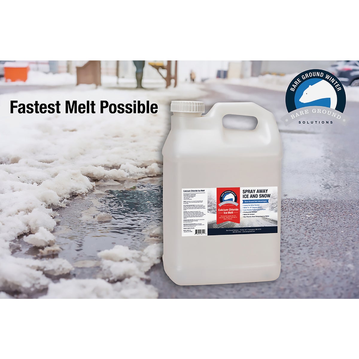 Bare Ground 2.5 Gal. Liquid Ice Melt Image 2