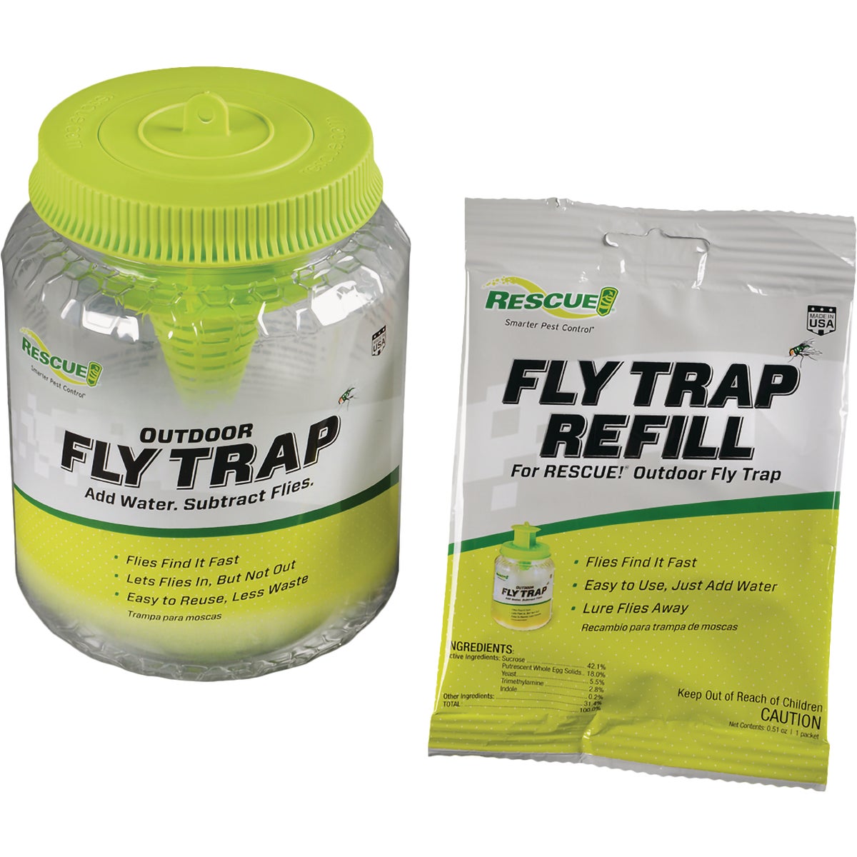 Rescue Reusable Outdoor Fly Trap Image 4