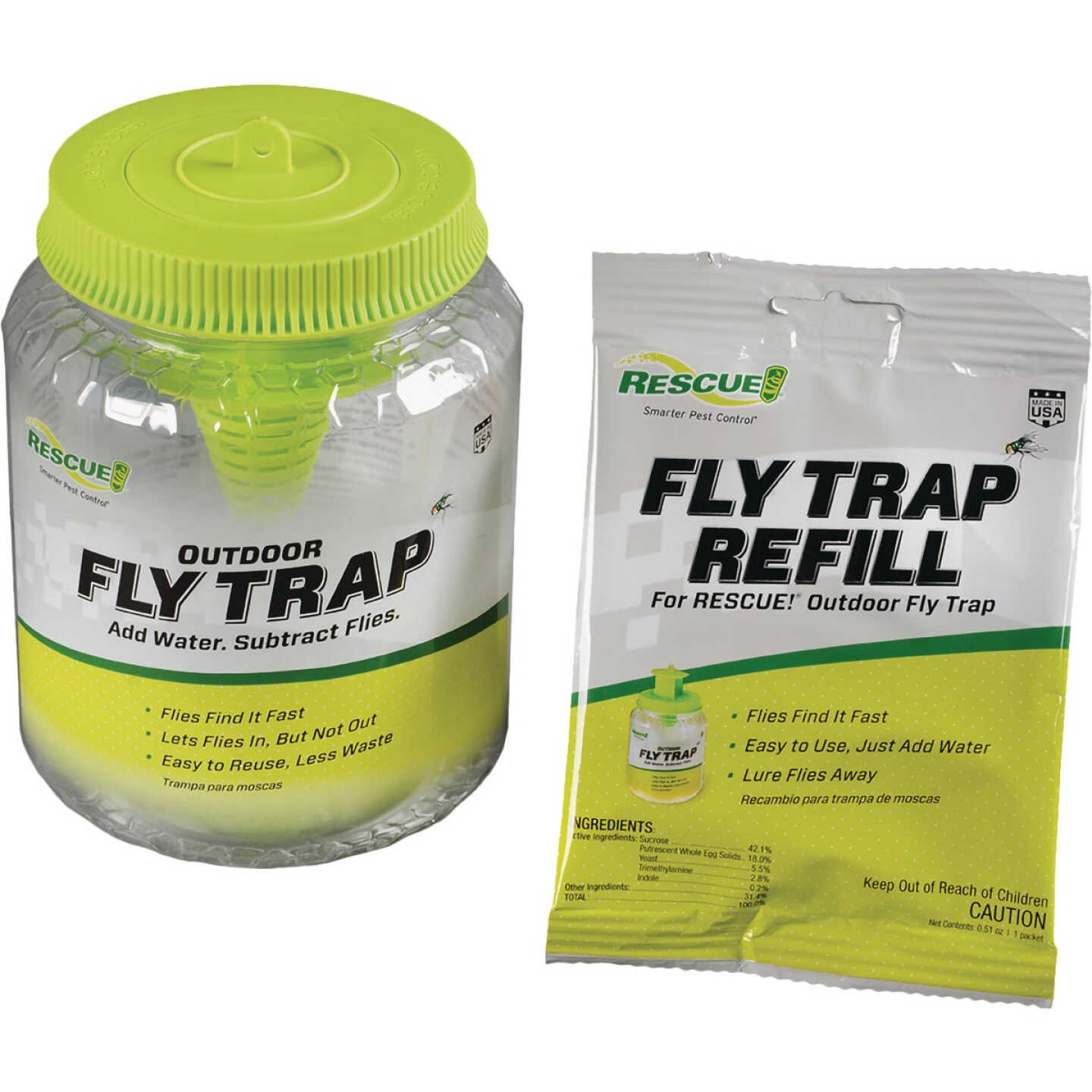 Rescue Reusable Outdoor Fly Trap Image 4