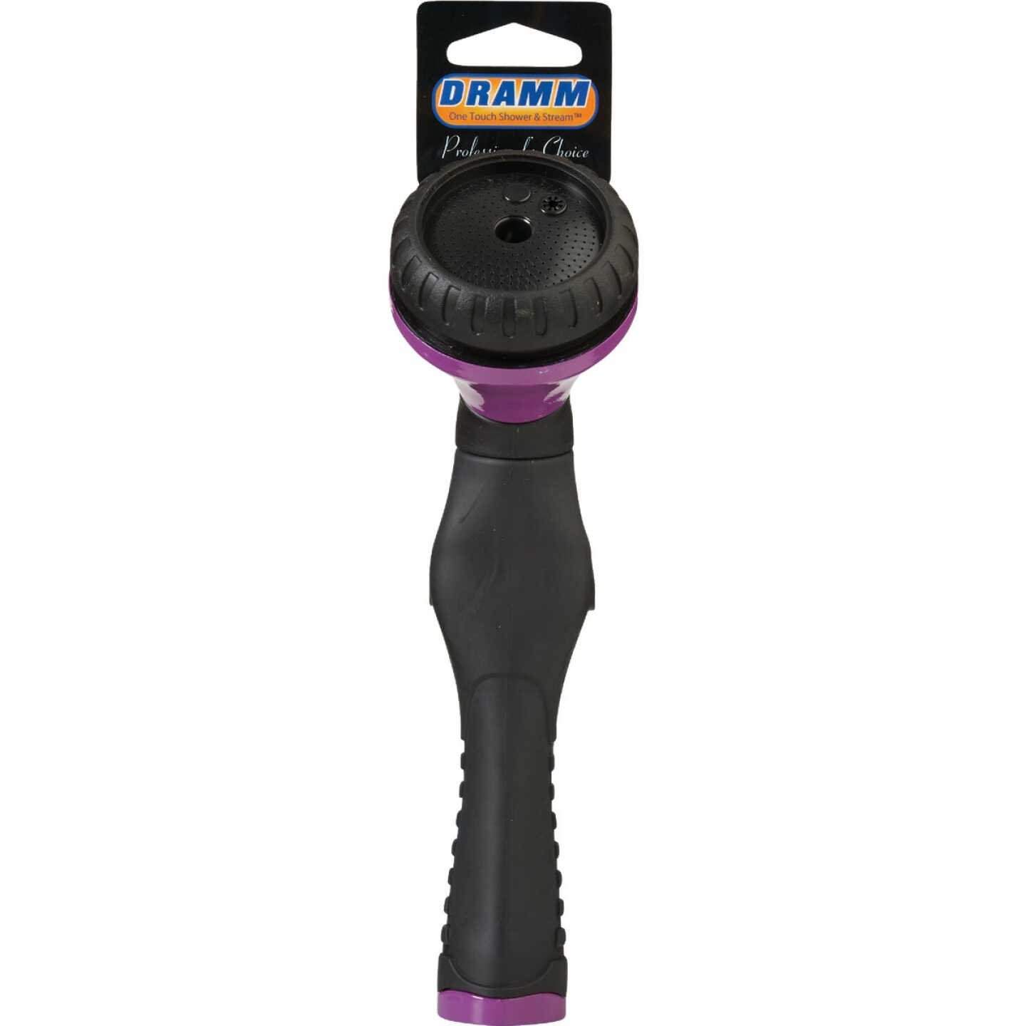 Dramm One Touch Heavy-Duty Metal Shower & Stream Multi-Pattern Nozzle, Berry Image 2