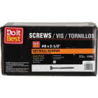 Do it Best #8 x 2-1/2 Coarse Thread Black Phosphate Drywall Screw (2500-Count) Image 1