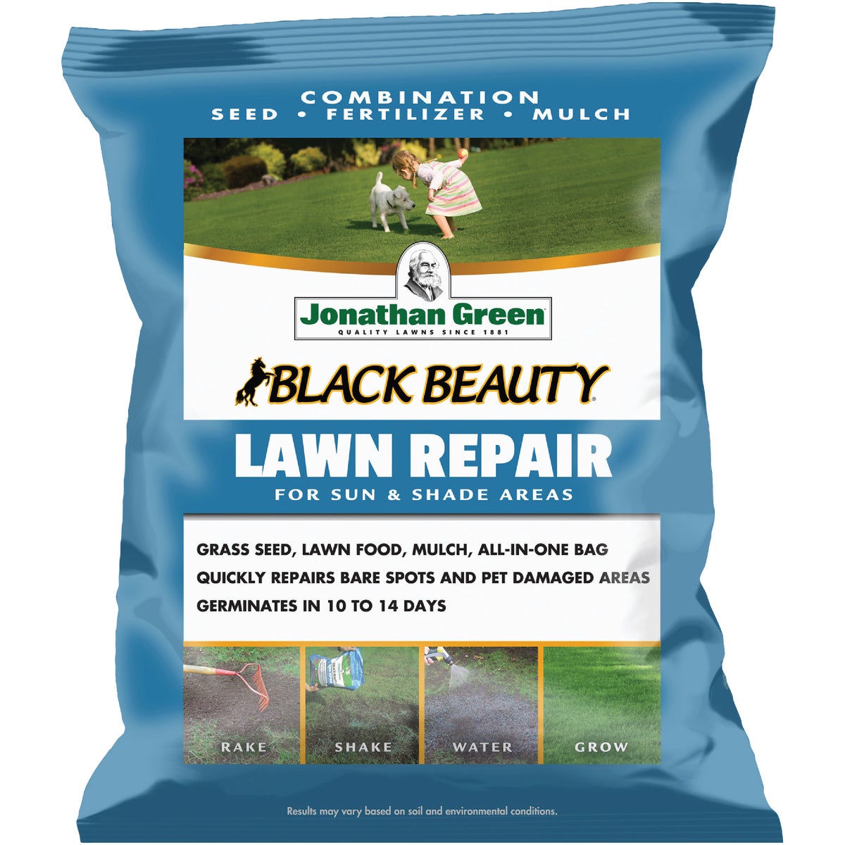 Jonathan Green 4.5 Lb. 100 Sq. Ft. Coverage Black Beauty Ultra Grass Patch & Repair