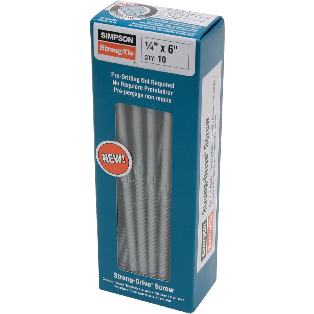 Simpson Strong-Tie Strong-Drive SDS 1/4 In. x 6 In. Heavy-Duty Connector Screw (10-Count)