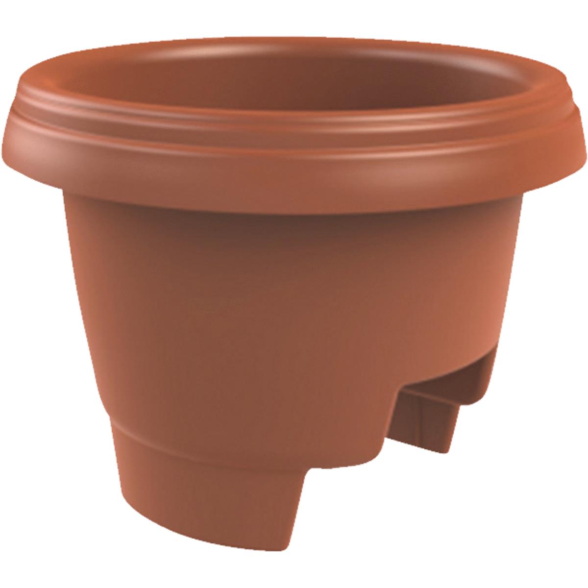 12" CLAY DECK RAIL PLNTR