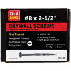 Do it #8 x 2-1/2 In. Fine Thread Multipurpose Drywall Screw (1 Lb. Box) Image 1