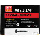Do it #6 x 1-1/4 In. Fine Thread Multipurpose Drywall Screw (1 Lb. Box) Image 1