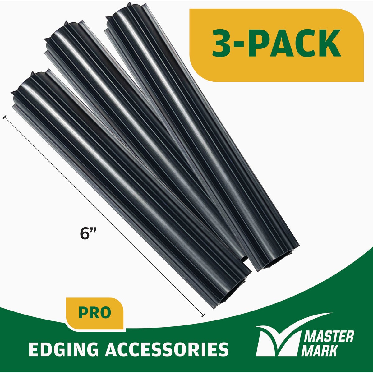 Master Mark Pro Straight Black Plastic  Lawn Edging Coupler (3-Pack) Image 2
