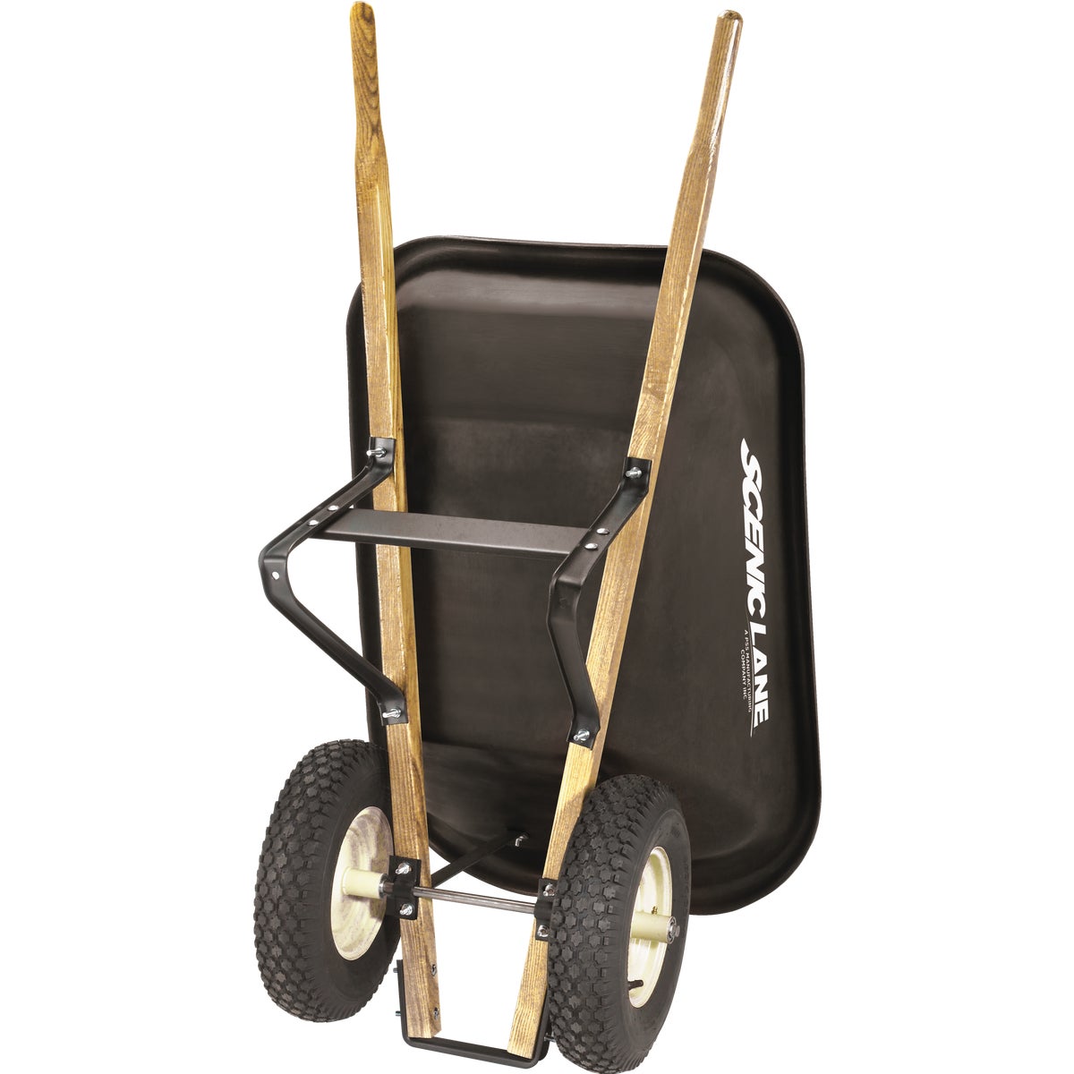 Scenic Road 8 Cu. Ft. Dual-Wheel Heavy Duty High-Density Poly Wheelbarrow Image 4