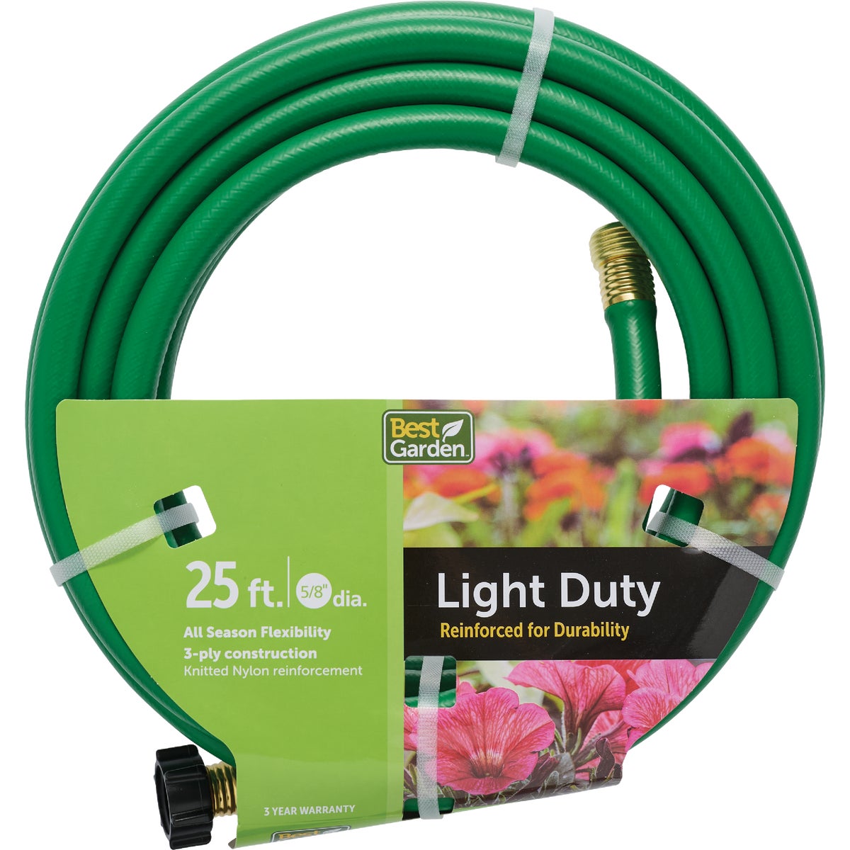 Best Garden 5/8 In. Dia. x 25 Ft. L. Light-Duty Garden Hose