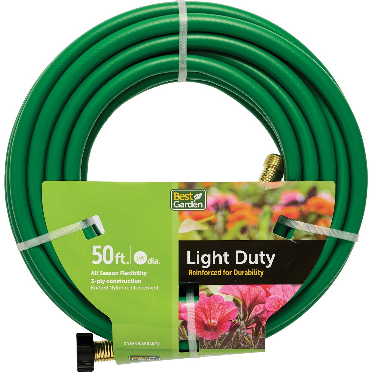 Best Garden 5/8 In. Dia. x 50 Ft. L. Light-Duty Garden Hose