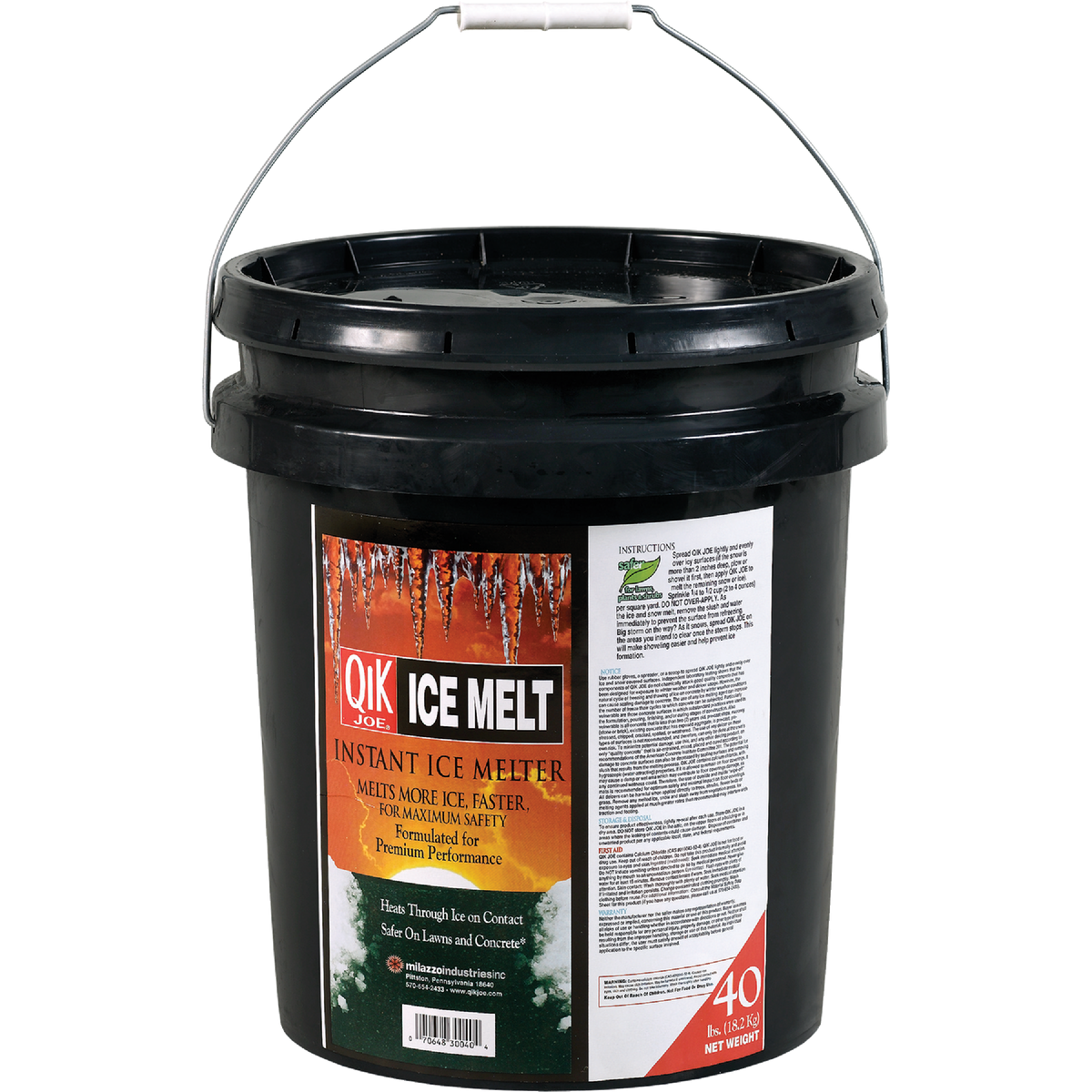Qik Joe 40 Lb. Calcium Chloride Ice Melt Pellets