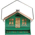 Perky-Pet Squirrel-Be-Gone Green Metal 12 Lb. Capacity Bird Feeder Image 3