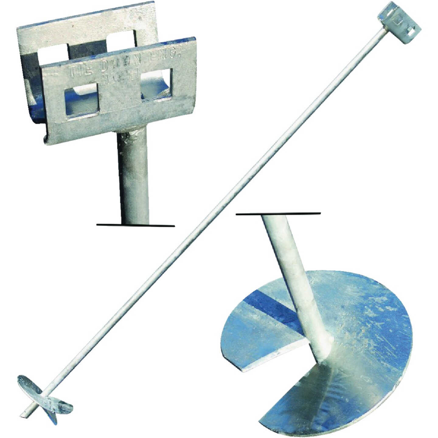 Tie Down 6 In. x 48 In. Galvanized Double Head Earth Anchor Image 1
