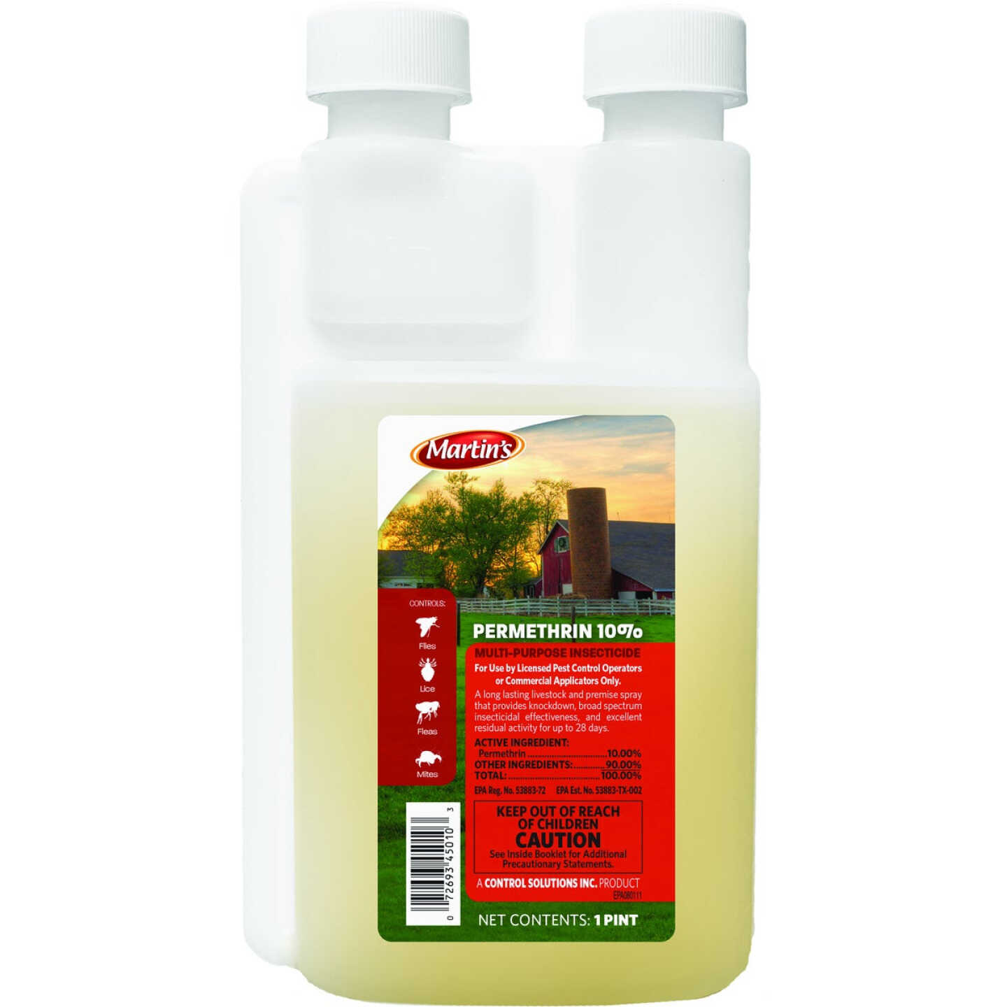 Martin's Permethrin 10% 1 Pt. Concentrate Multi-Purpose Insect Killer Image 1
