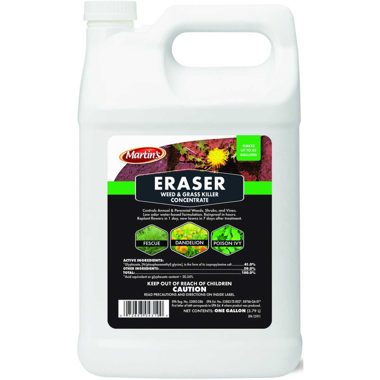 Martin's Eraser 1 Gal. Concentrate Weed & Grass Killer Image 1