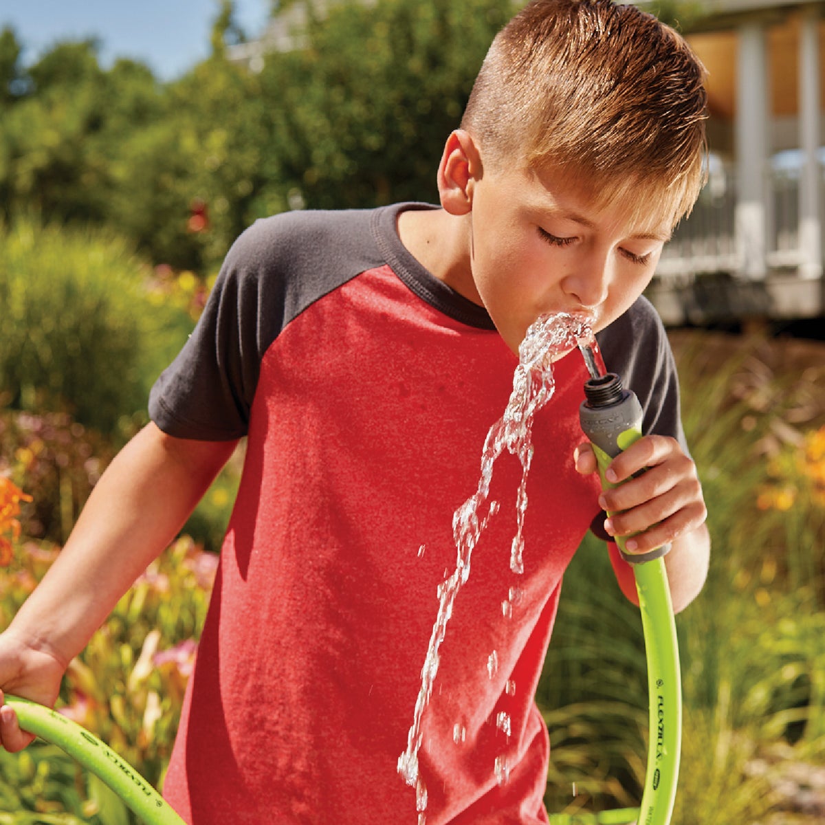 Flexzilla 5/8 In. Dia. x 50 Ft. Drinking Water Safe Garden Hose with SwivelGrip Connections Image 6