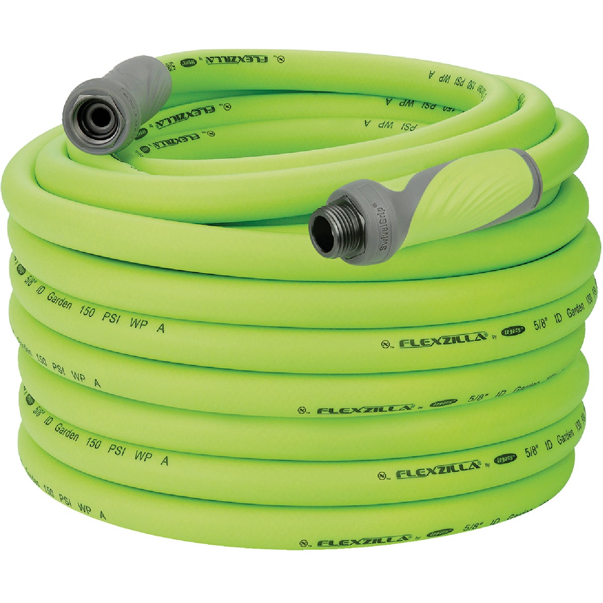 Flexzilla 5/8 In. Dia. x 100 Ft. L. Drinking Water Safe Garden Hose with SwivelGrip Connections Image 1