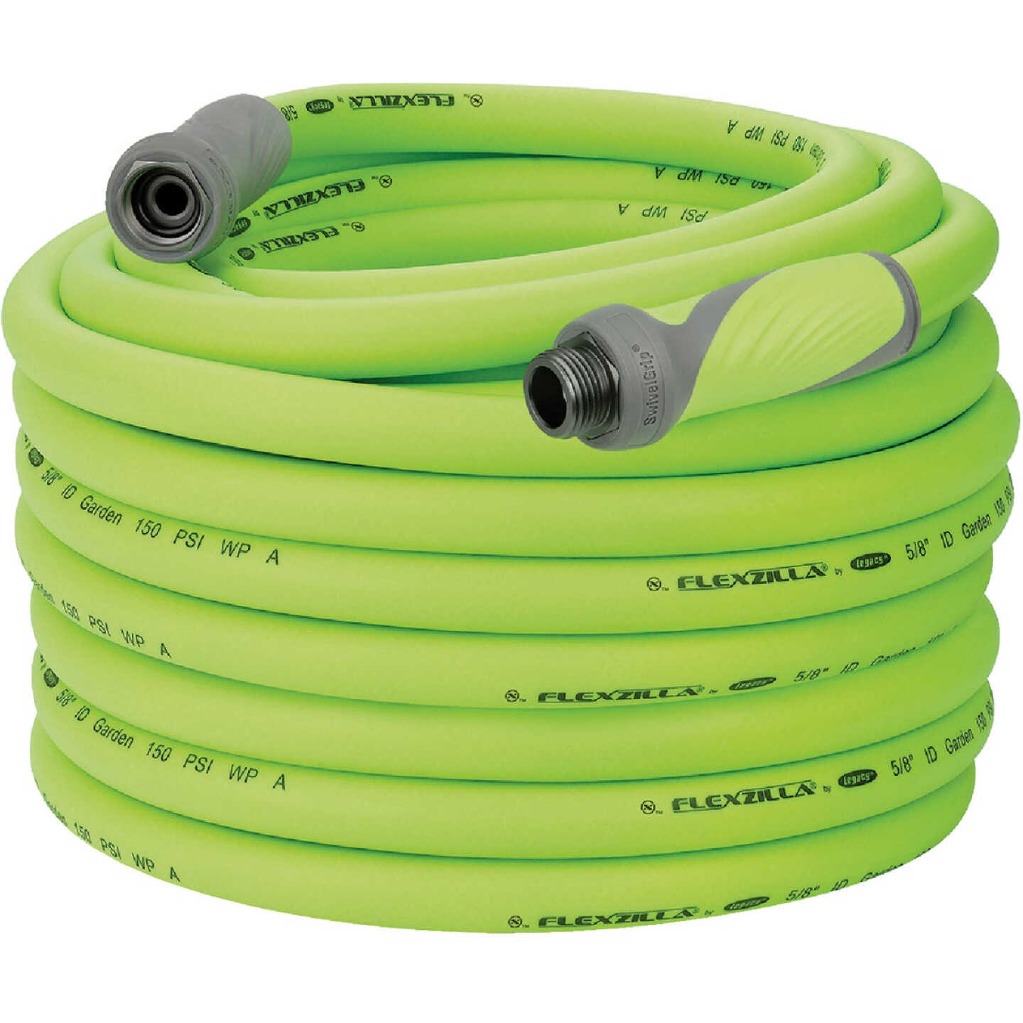 Flexzilla 5/8 In. Dia. x 100 Ft. L. Drinking Water Safe Garden Hose with SwivelGrip Connections Image 1